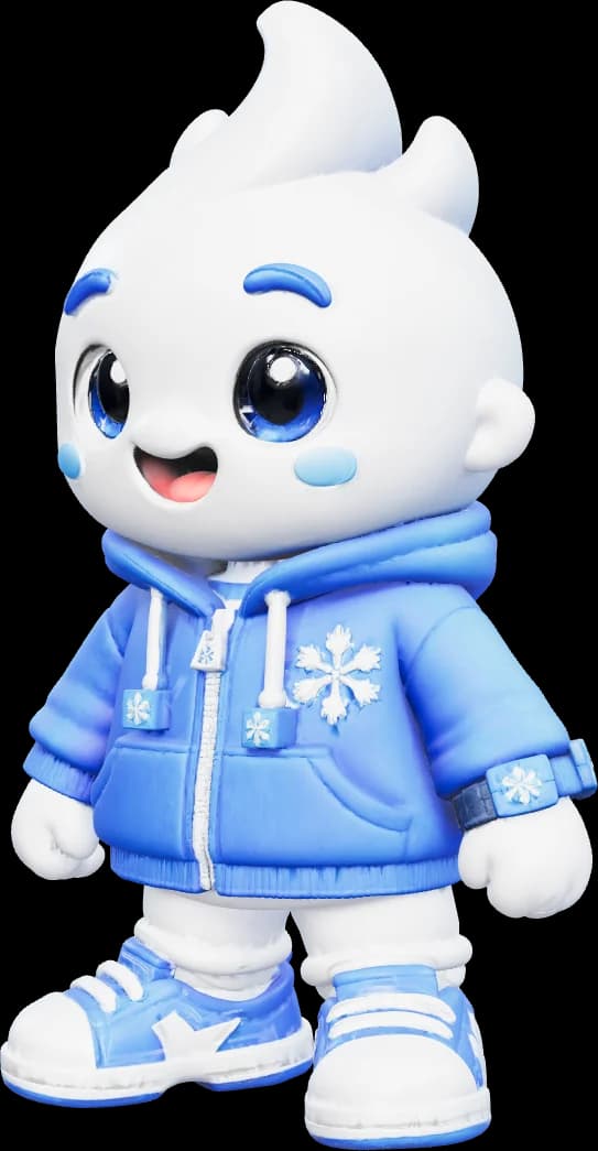The Snowbie mascot inviting you in